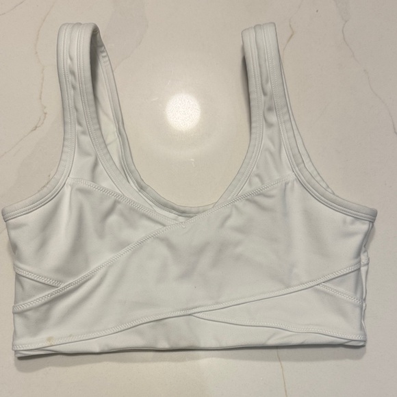 Varley Elegant White Sports Bra - Picture 3 of 9